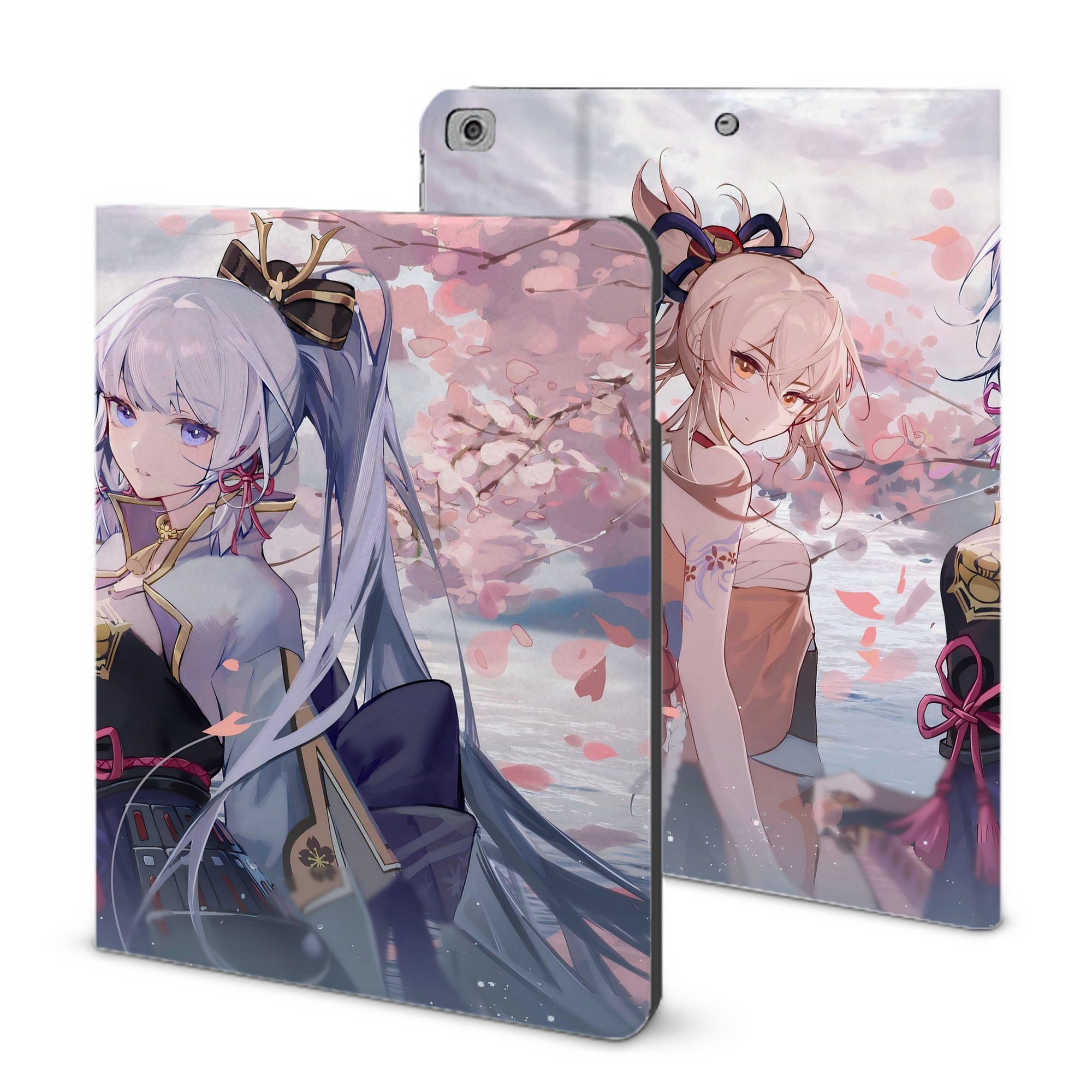 げんし神 genshin IPad ケース ブック型 PUレザー TPU 耐衝撃 軽量 薄型 ペン収納なし 全面保護 IPad 各モデル対応